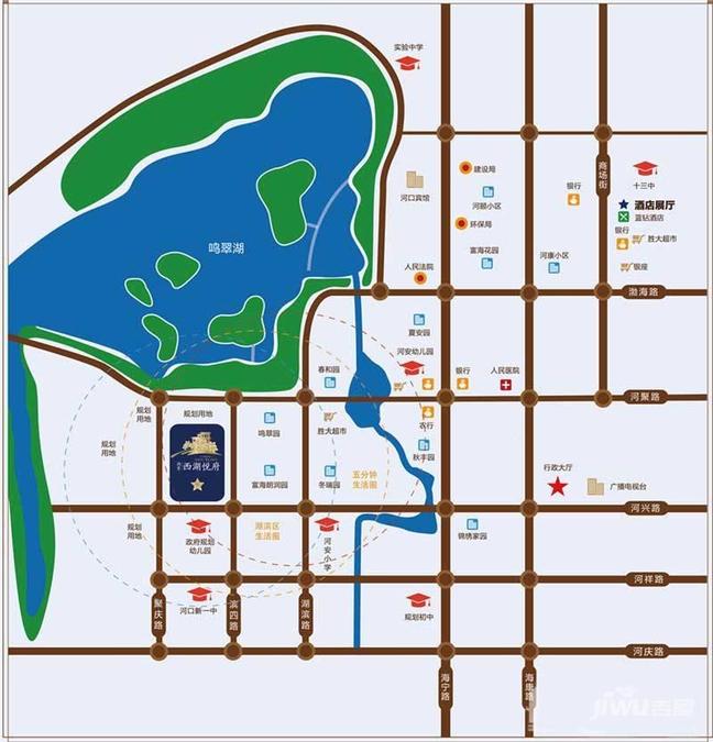 鸿景西湖悦府位置交通图