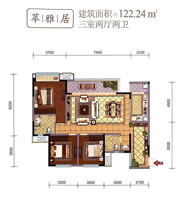 眉山东坡眉州大道领地凯旋府户型图26- 吉屋网