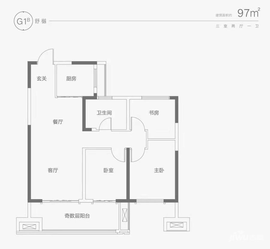 阜阳经济开发区当代城moma户型图2- 吉屋网