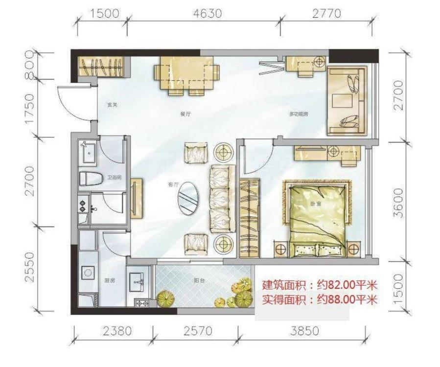 金地天府城楼盘户型