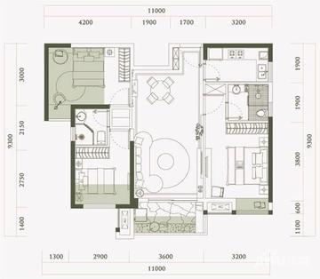 泉州中骏柏景湾户型图-房型图-平面图-吉屋网