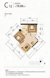 成都雄飞生活广场户型图-房型图-平面图-吉屋网