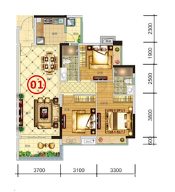 肇庆光大锦绣山河户型图-房型图-平面图-吉屋网