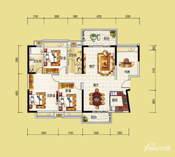 (在售)光大天骄御景9栋1单元01户型137㎡