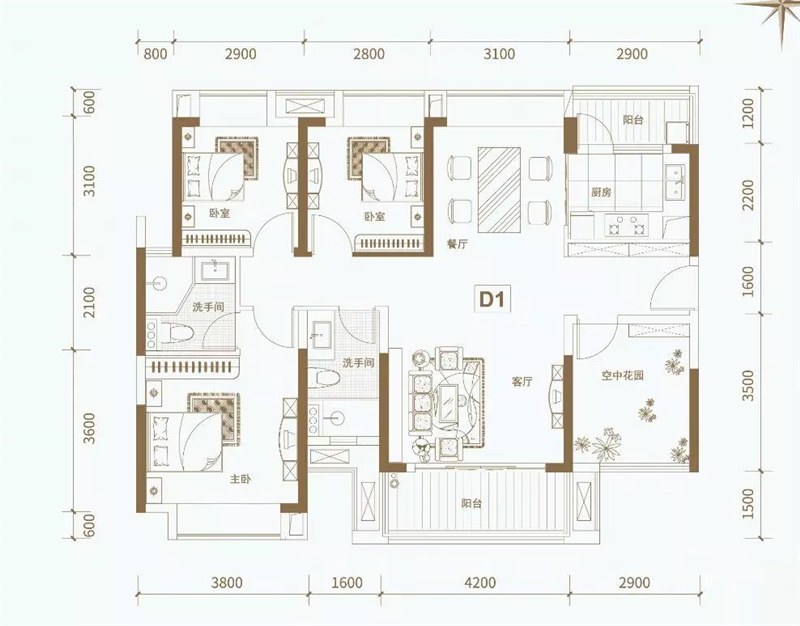 方圆月岛首府样板间实拍_方圆月岛首府户型图鉴赏