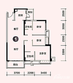 (在售)肇庆敏捷城9栋01/02户型107㎡洋房