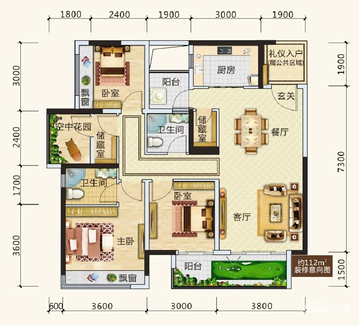 佛山博雅滨江户型图-房型图-平面图-吉屋网