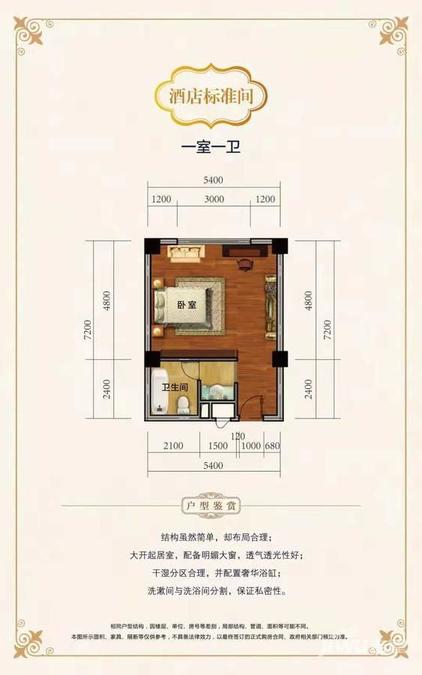 丽江中铁绿景家园酒店标准间户型图_首付金额__0.0