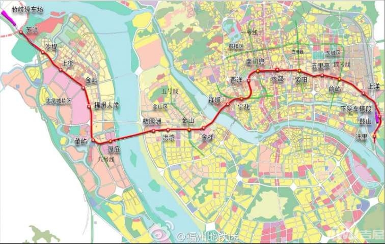 福州地铁1号线,福州地铁2号线*消息,福州地铁线路图