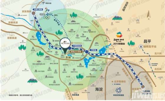 京藏高速,京新高速,京张高铁,延崇高速四条高速公路及京张铁路(下花园图片