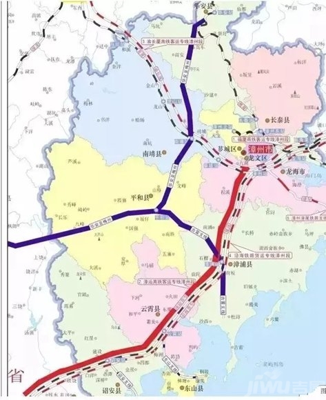 漳浦要迎来大发展规划一条高铁将途经漳浦