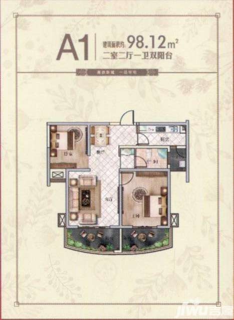 宿迁楼盘 品丰华府品丰华府二期景观高层93-140平米宜居户型a1,a2,a3