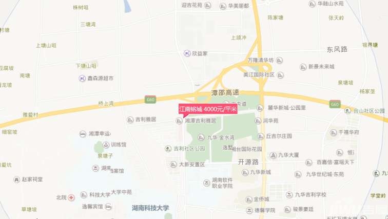 楼市资讯 湘潭九华江南铭城项目位置-江南铭城地址  江南铭城位置