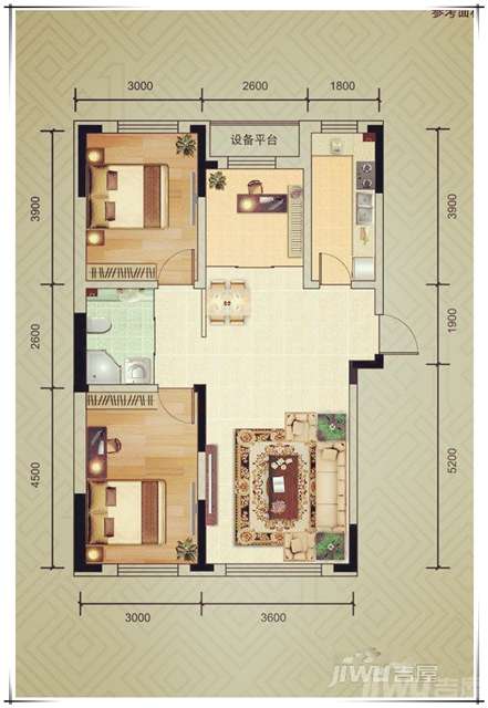 城三期已开盘,首推小高层  二期高层仅剩1楼在售,带花园,户型面积95㎡