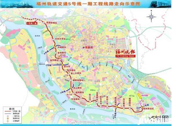 福州地铁4号线新消息!晋安段两站点完成征地工作 2,3,5,6号线进展如何