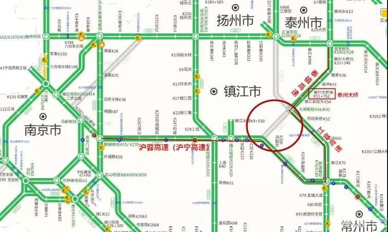 江苏高速路网简图