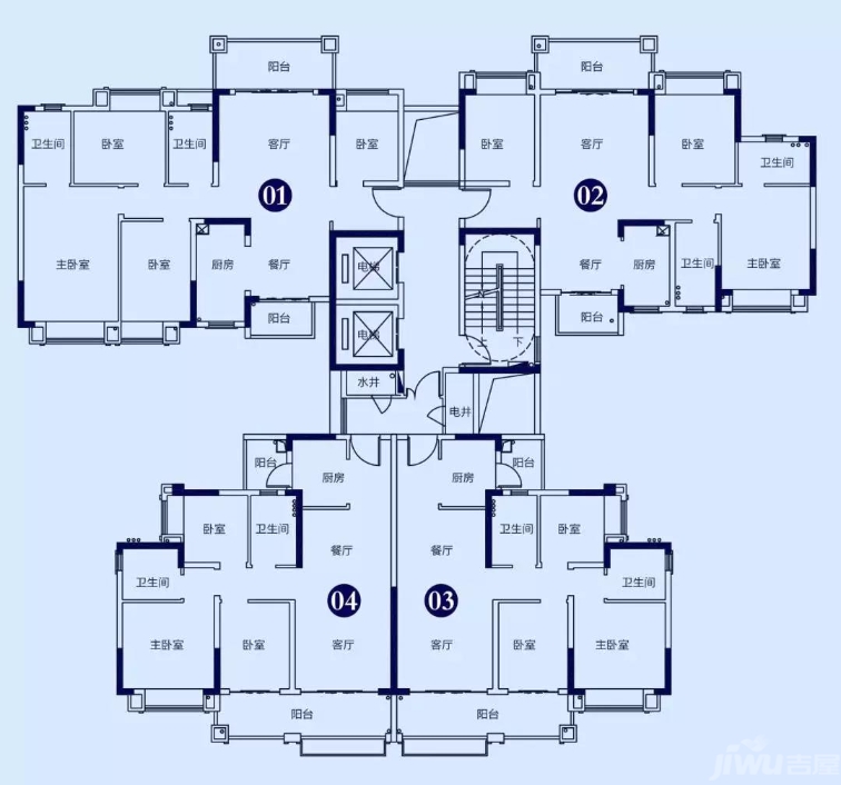 敏捷水映澜山户型图