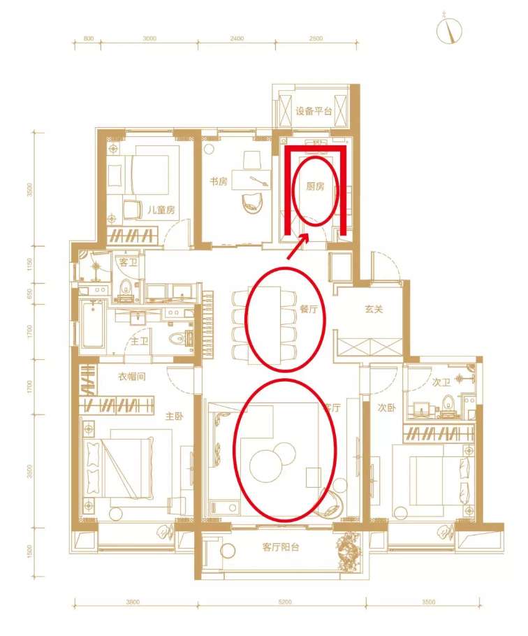 远大凤玺湾166㎡全明四居,远大凤玺湾166㎡户型赏析,远大