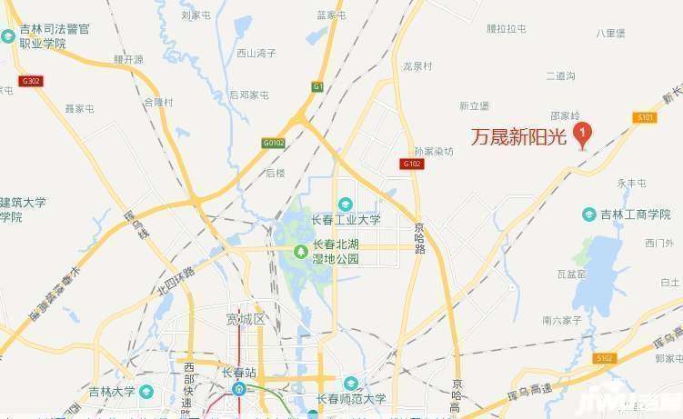 探盘长春卡伦万晟新阳光实景图户型图