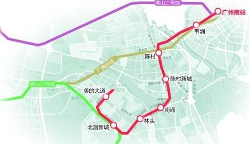 广州地铁7号线顺德段最新消息 广州7号线开通时间