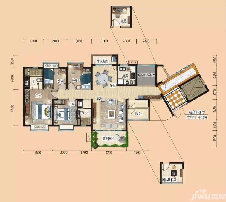 碧桂园安州府建面约225㎡云湖墅怎么样?-钦州吉屋网