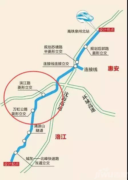 泉州房产网 泉州楼盘 洛江楼盘 洛江楼盘 刺桐路北拓工程全长20.