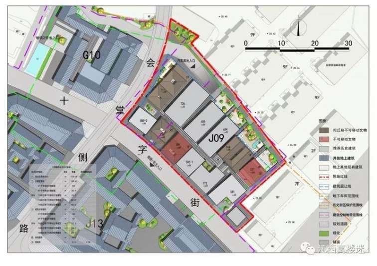 该站位的选址已得到省住建厅批复同意,站位工程方案涉及十字街772号