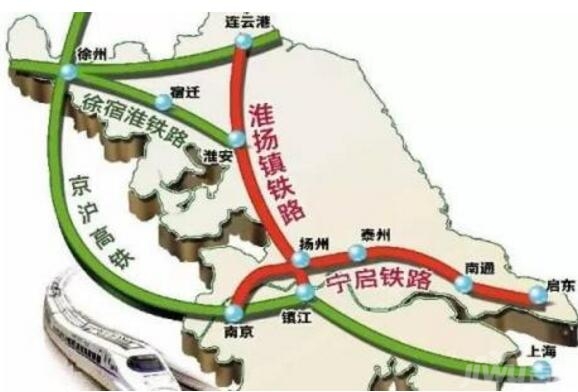 连镇铁路路线图