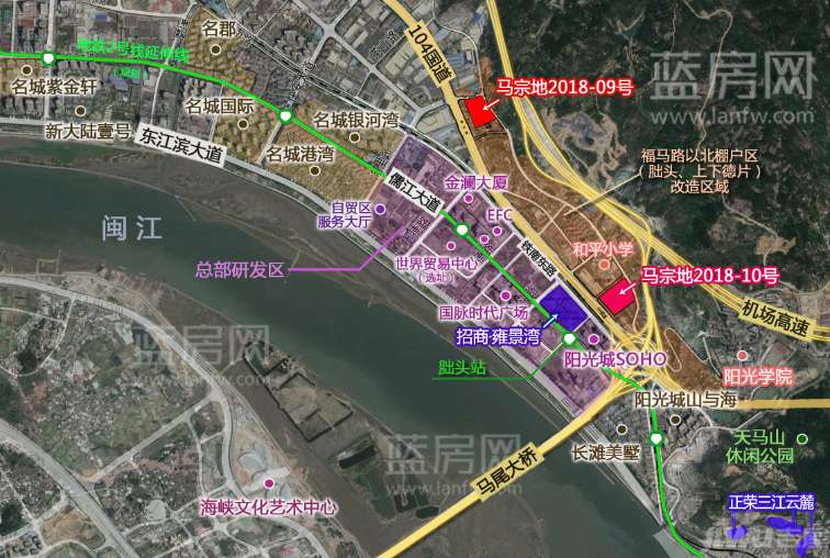 截止目前马尾2018年度已推出8幅地块 琅岐,快安4幅地块因无人报名流拍