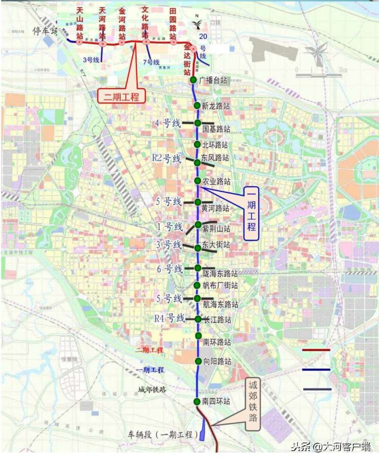 2019年底,郑州地铁2号线将从惠济核心区直通机场