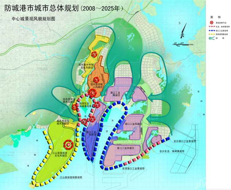 腾飞的防城港中国氧都一座美丽的新城