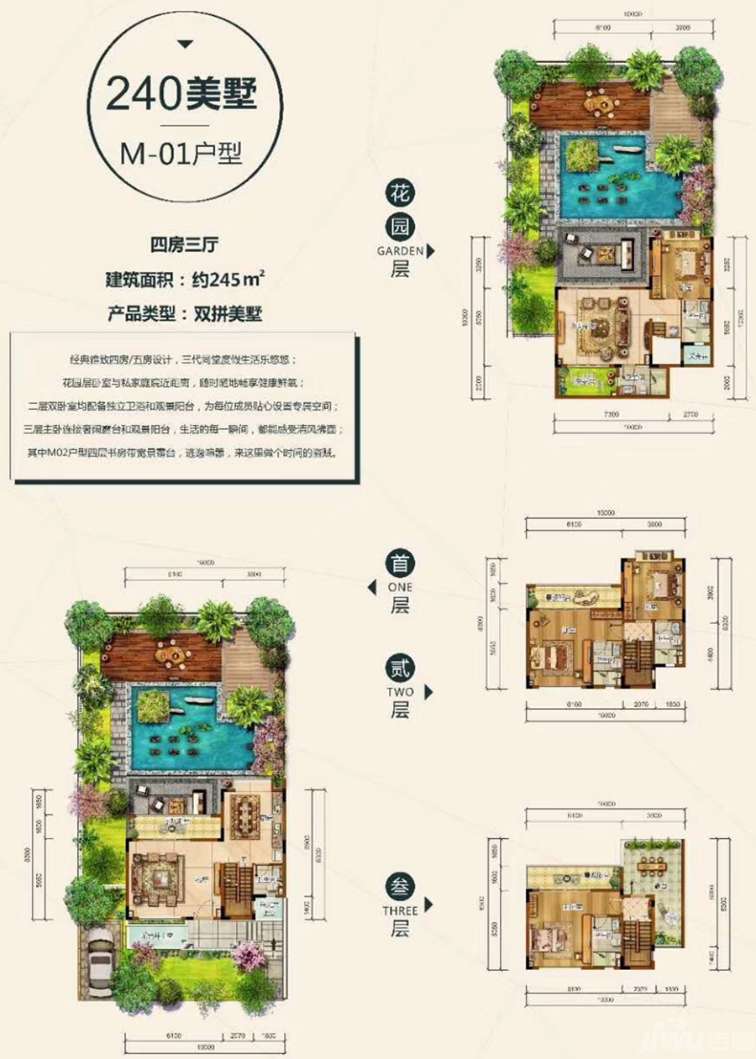 美的鹭湖别墅户型鉴赏