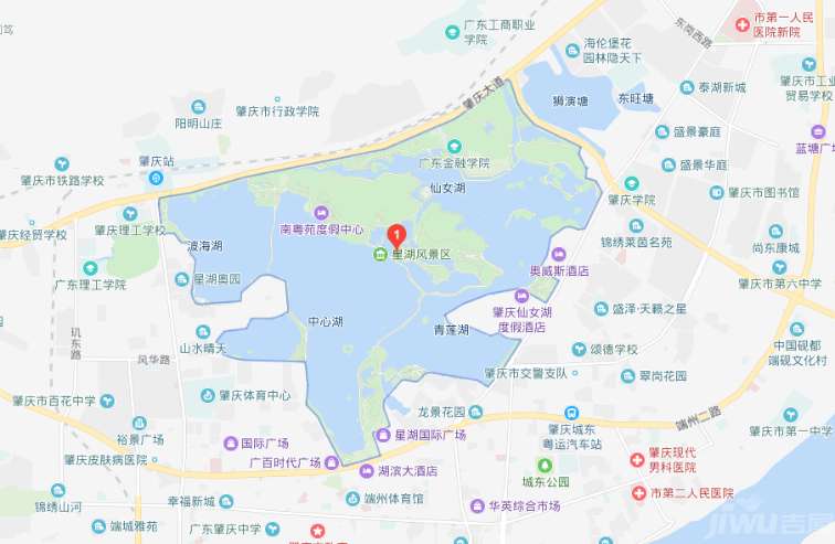 肇庆七星岩地图图片