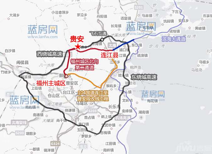 连江到福州主城只要20分钟      贵安纳入城区半小时生活圈   从最新图片