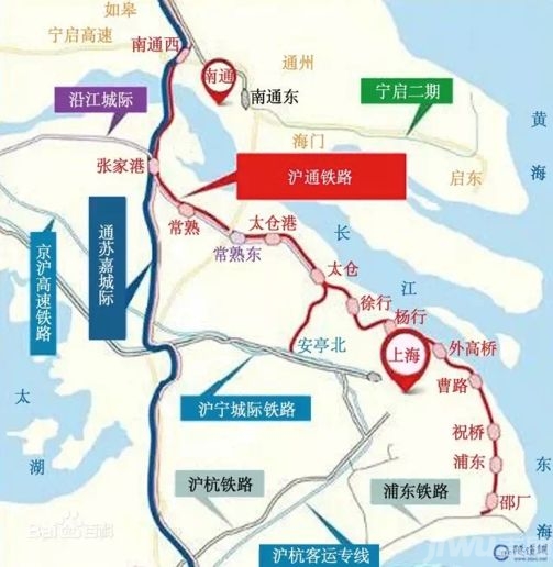 6,融入上海1小时都市圈 如皋港的长江镇紧邻沪陕,通锡高速(在建)