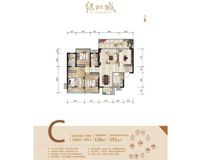 南宁绿地城最新户型图