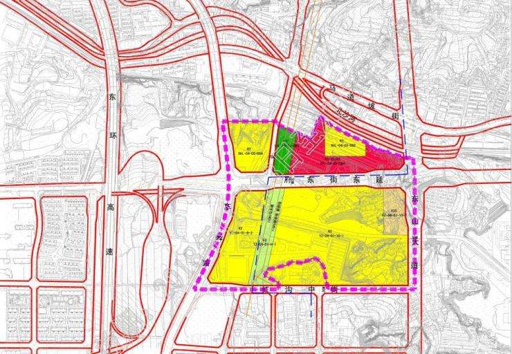 东山片区府东街东延道路及两侧地块规划方案出炉