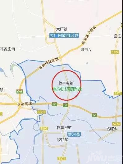 二,香河北部新城与大厂县城