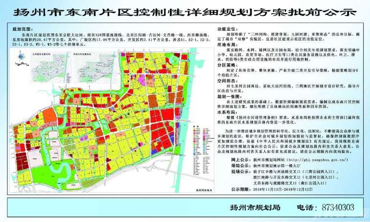 扬州规划最新消息:扬州东南片区未来有学校,医院,还有