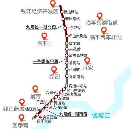 杭州地铁9号线楼盘有哪些 杭州地铁9号线受益楼盘
