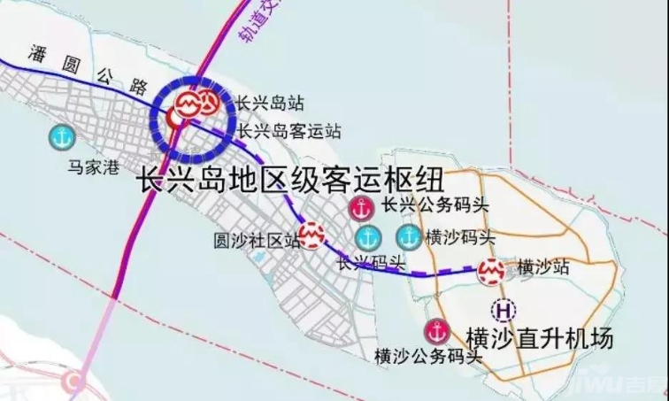 轨交沪崇线将从宝山杨行站引入,与s7沪崇高速共走廊至城桥;而崇明