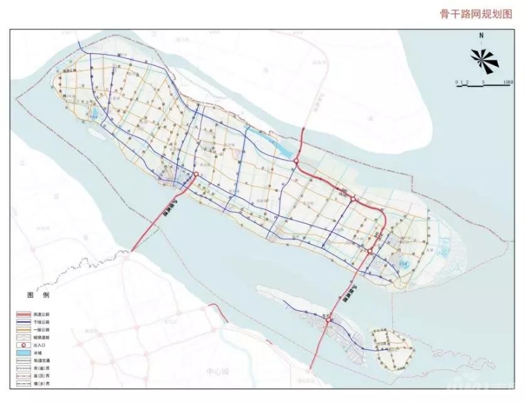 其中交通组织方面,"崇明2040"明确,崇明未来的骨干交通方式为"轨交