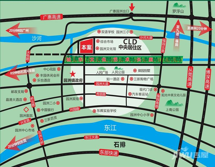 合富春语城位置交通图