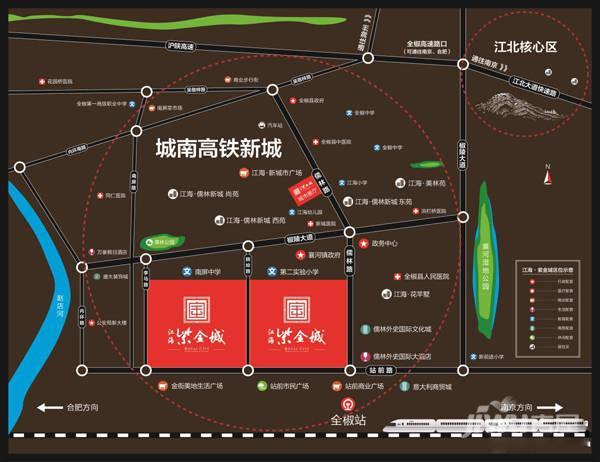 江海紫金城位置交通图