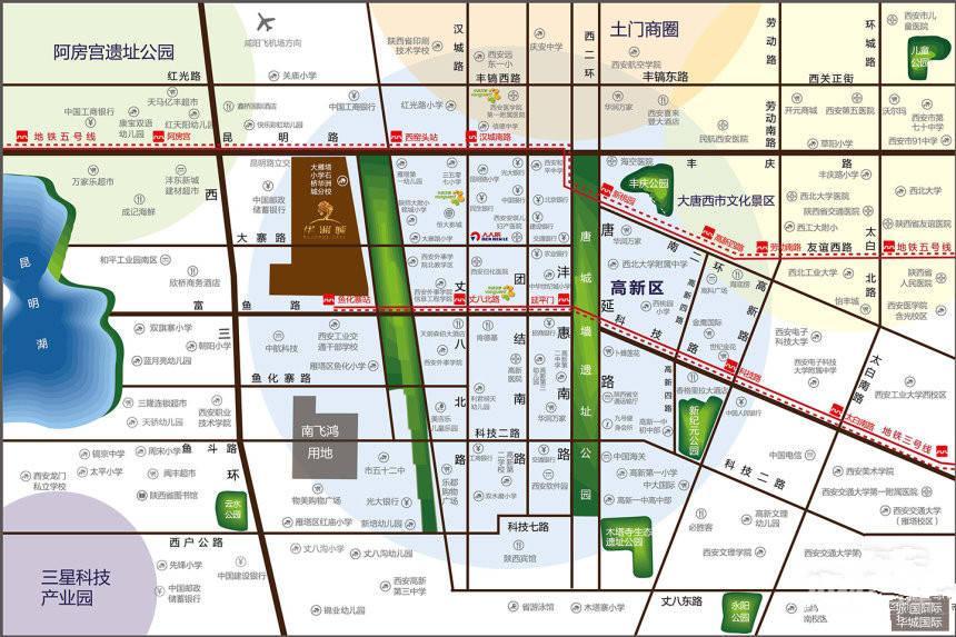 华洲城熙悦都商铺位置交通图