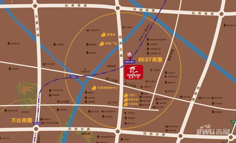 宁波宝龙广场位置交通图
