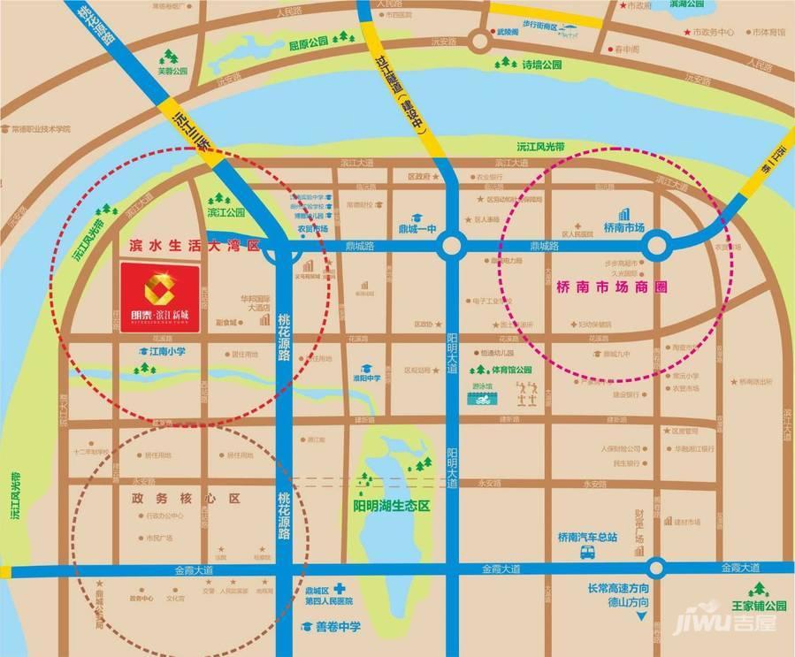 朗泰滨江新城位置交通图1