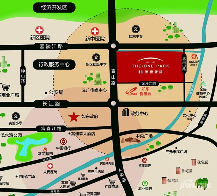 东洲壹號院位置交通图