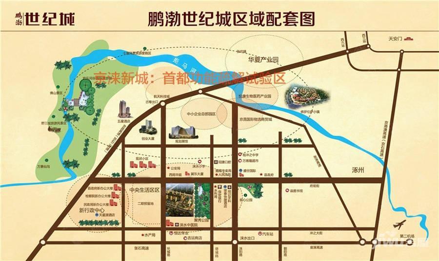 鹏渤世纪城位置交通图