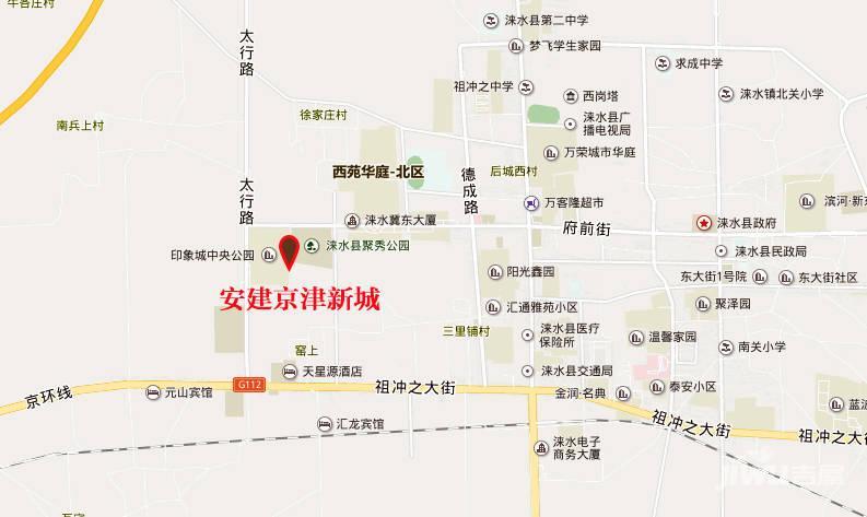 安建京津新城位置交通图